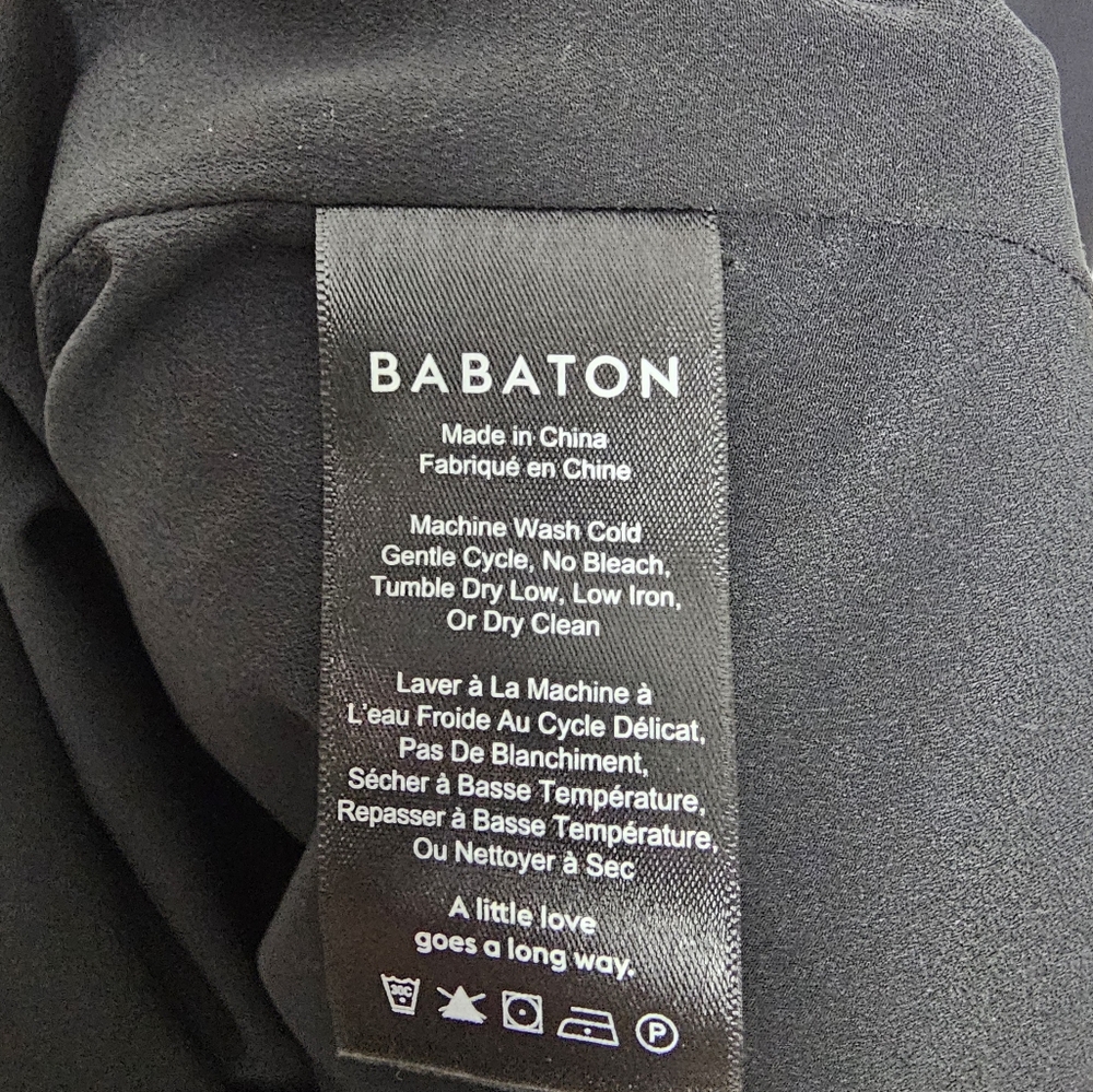 Aritzia Babaton Mauricio Slip Black Mini Dress Size 8 - Picture 8 of 9
